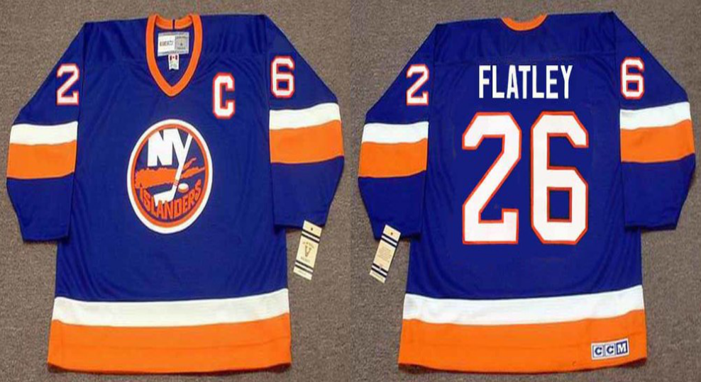 2019 Men New York Islanders #26 Flatley blue CCM NHL jersey->new york islanders->NHL Jersey